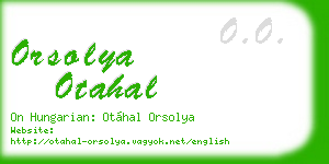 orsolya otahal business card